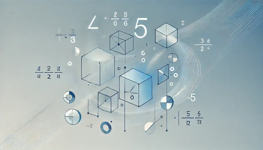 an abstract visual representation of the concept of partial fraction decomposition, focusing on the flow and clarity of mathematical simplification.