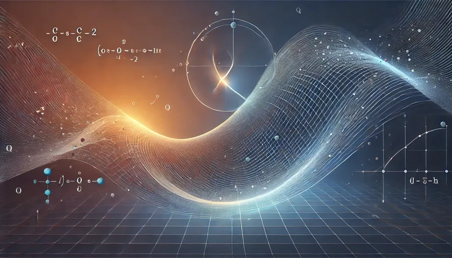 abstract illustration representing the concepts of logarithmic and exponential functions as described.